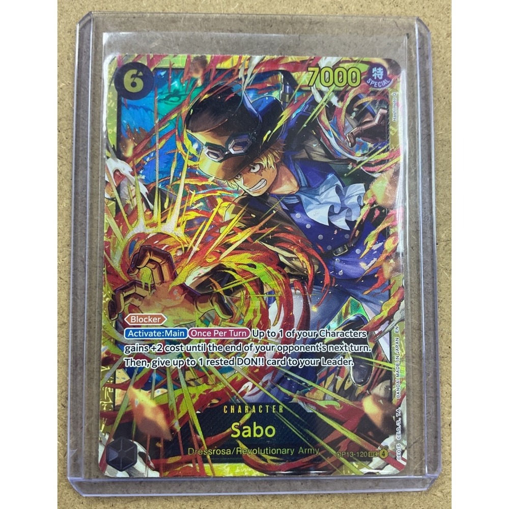 Sabo OP13-120 SR One Piece Card Game The Best Revolutionary Army